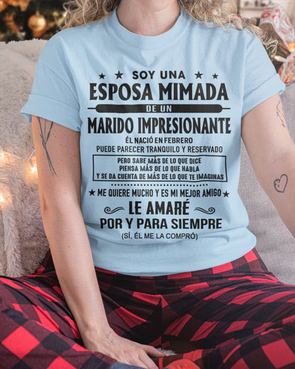 Febrero Marido Impresionante - Regalo especial para Esposa - T02 (Sku.Tbn16)