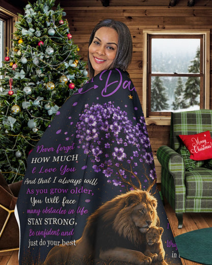 TO MY DAUGHTER - GIFT FROM MOM - Sherpa Fleece Quilt Blanket (SKU2607-22)