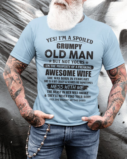 Awesome wife February - Perfect gift for husband From Wife - LUNA02 (SKU96-68-02)