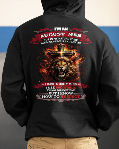 AUGLUNAT - KIND AND LOVING ARE MY NATURE - PREMIUM DTG PRINT BIRTHDAY T-SHIRT FOR MEN - EBIL08 (SKU26T-01-31-08)