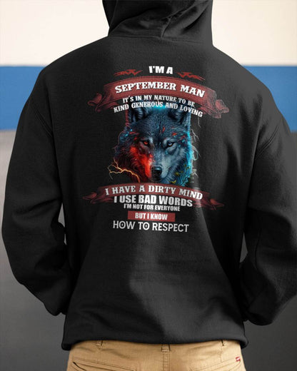 SEPTEMBER - KNOW HOW TO RESPECT - BIRTHDAY T-SHIRT FOR MEN - SNOW09 (SKU12-162-09)