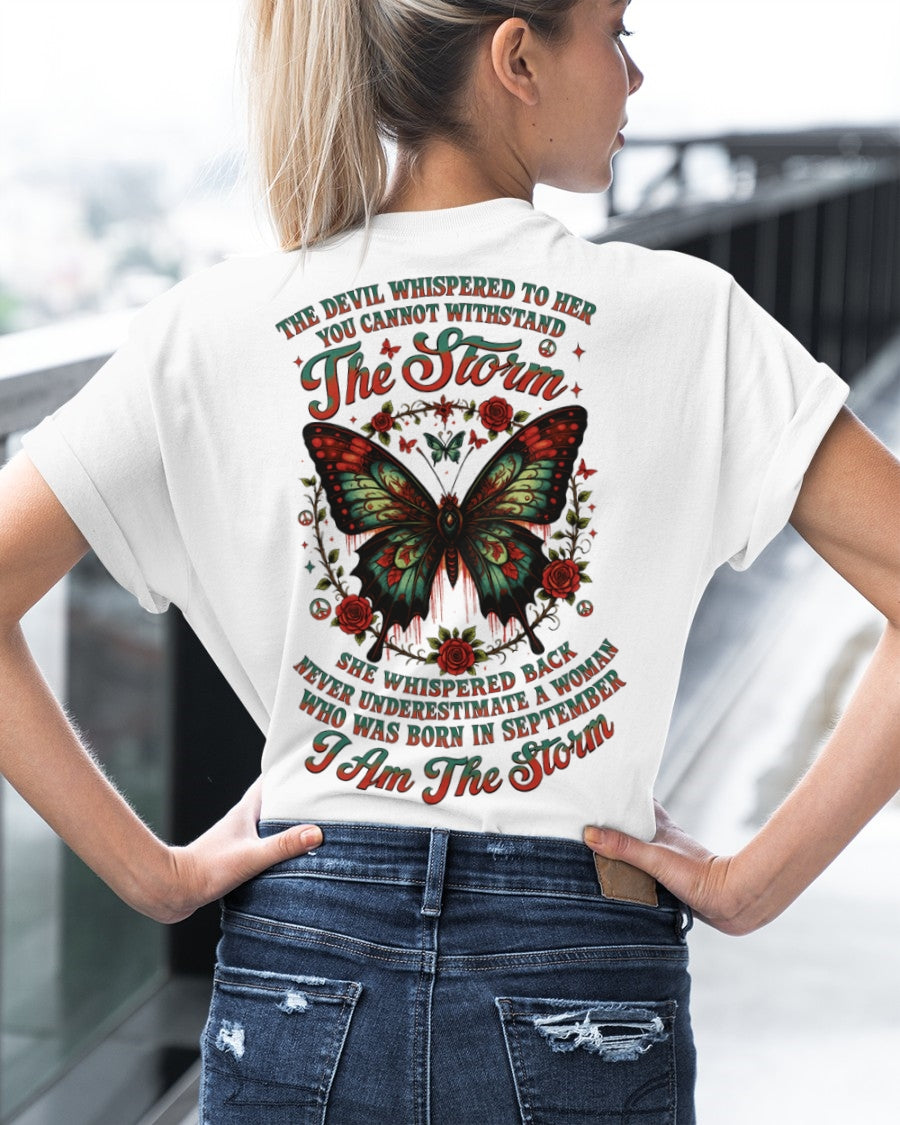 The Devil Whispered to Her – I Am the Storm September Woman Shirt - LUNA09 FMA (SKU10-72-09)