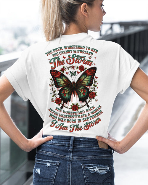 The Devil Whispered to Her – I Am the Storm September Woman Shirt - LUNA09 FMA (SKU10-72-09)