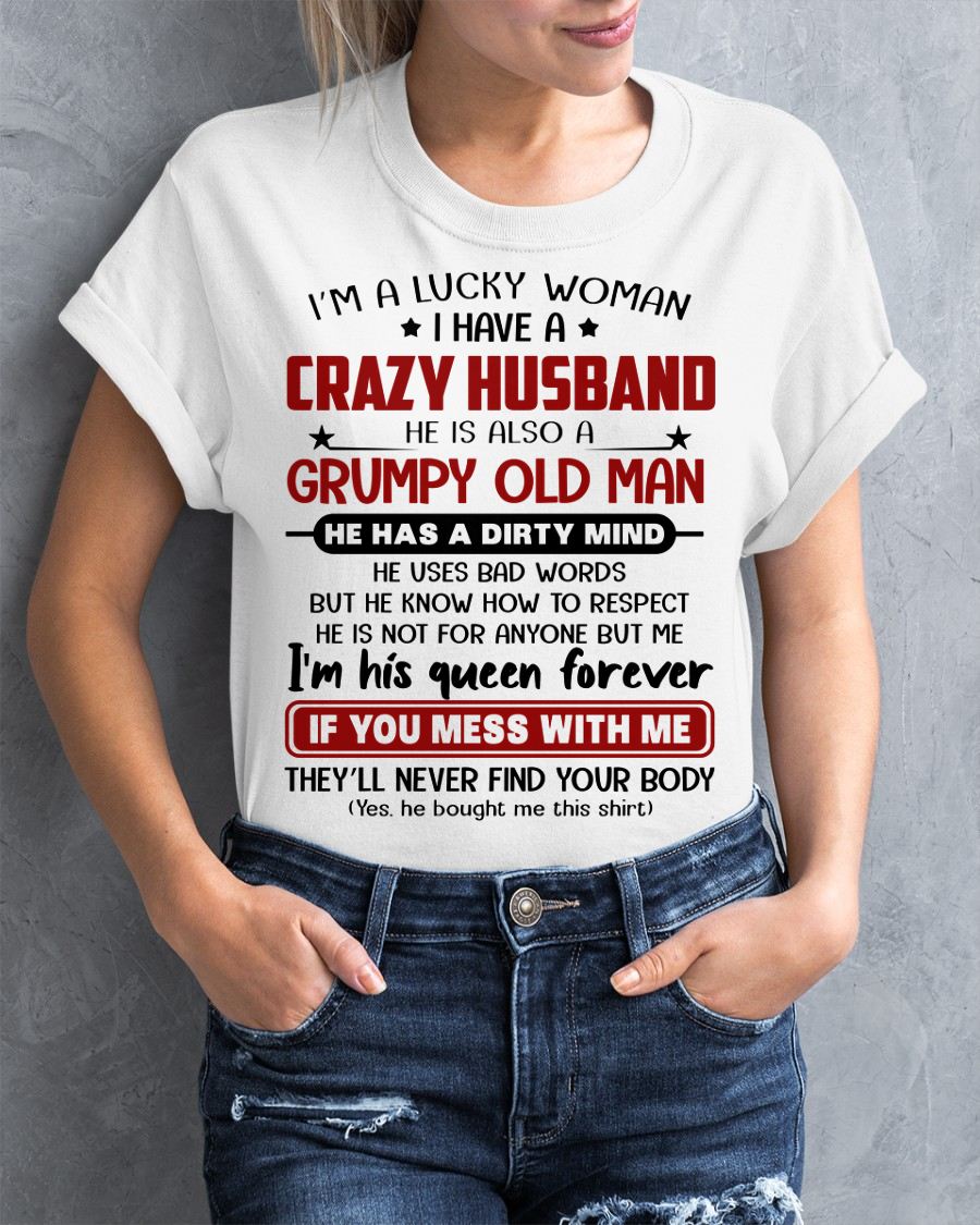 TO MY WIFE - I'M A LUCKY WOMAN - GIFT FROM HLUNABAND - SNOW00 (SKU12-282-00)