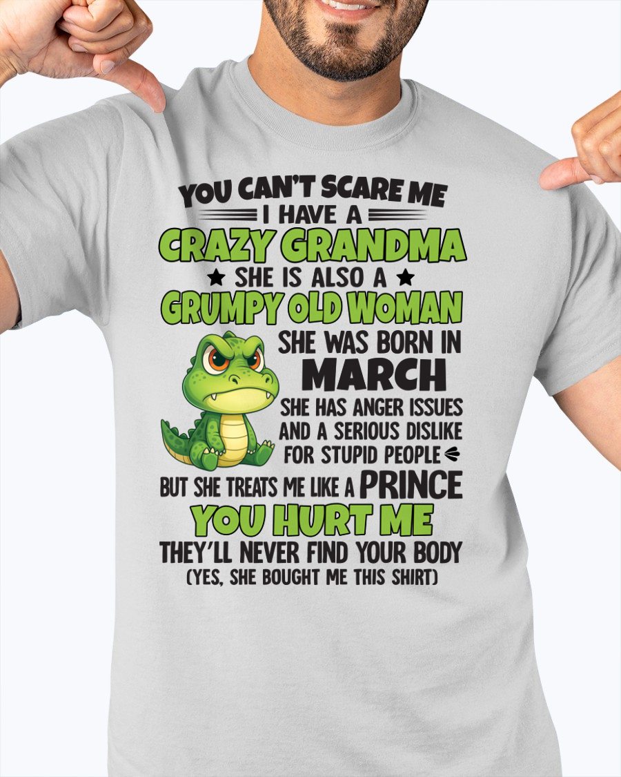 MARCH - YOU CAN'T SCARE ME - FOR GRANDSON - GIFT FROM GRANDMA - NINA03 (SKU09-85-03)