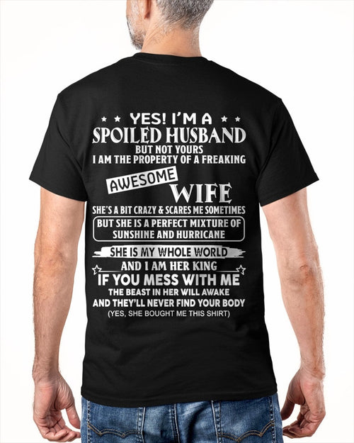 Yes! I'm A Spoiled Husband But Not Yours - Birthday Gift From Wife / Woman - LUNA00 (SKU12-232-00)