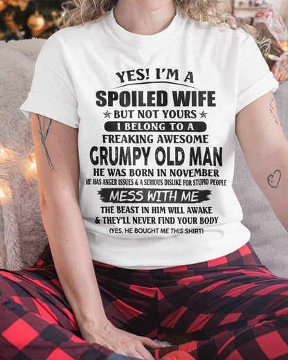 Grumpy Old Man November – Perfect gift for wife From Husband – LUNA11 (SKU08-63-11)