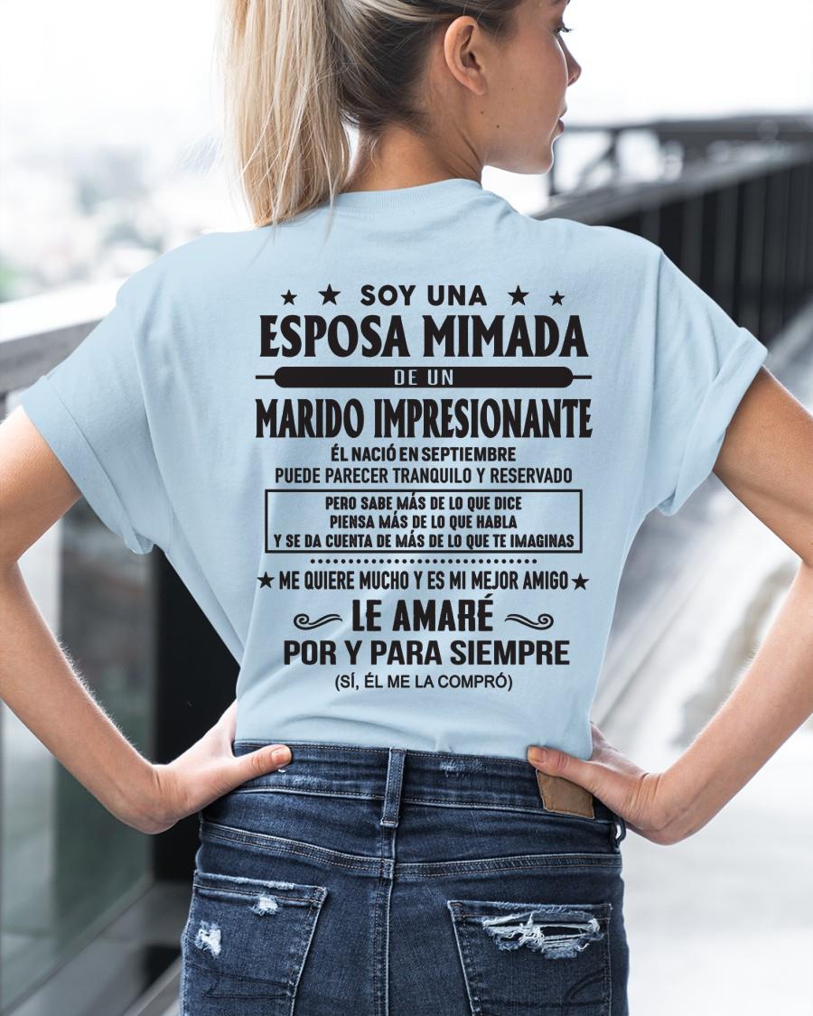 Septiembre - Soy una Esposa mimada de un Marido impresionante - Regalo especial para tu esposa - T09 (SKU05-101-09)