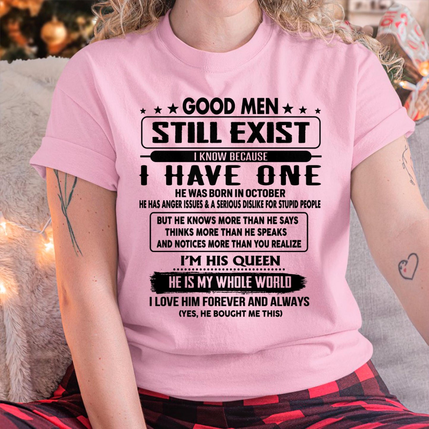 October - Good men Still Exist - gift for your girlfriend, wife from Husband - LUNA10 (SKU-GM-10)