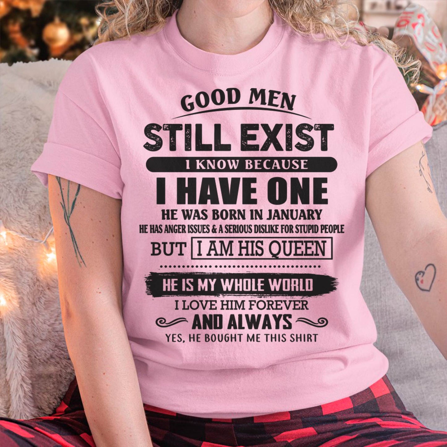 January - Good Men Still Exist - Perfect Gift For Girlfriend, Wife From Husband - LUNA01 (SKU07-166-01)
