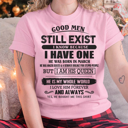 March - Good Men Still Exist - Perfect Gift For Girlfriend, Wife From Husband - LUNA03 (SKU07-166-03)