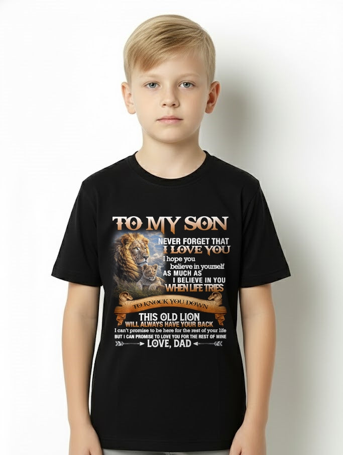 To My Son T-Shirt – Gift From Dad / Man - LUNA00 (SKU12-76)