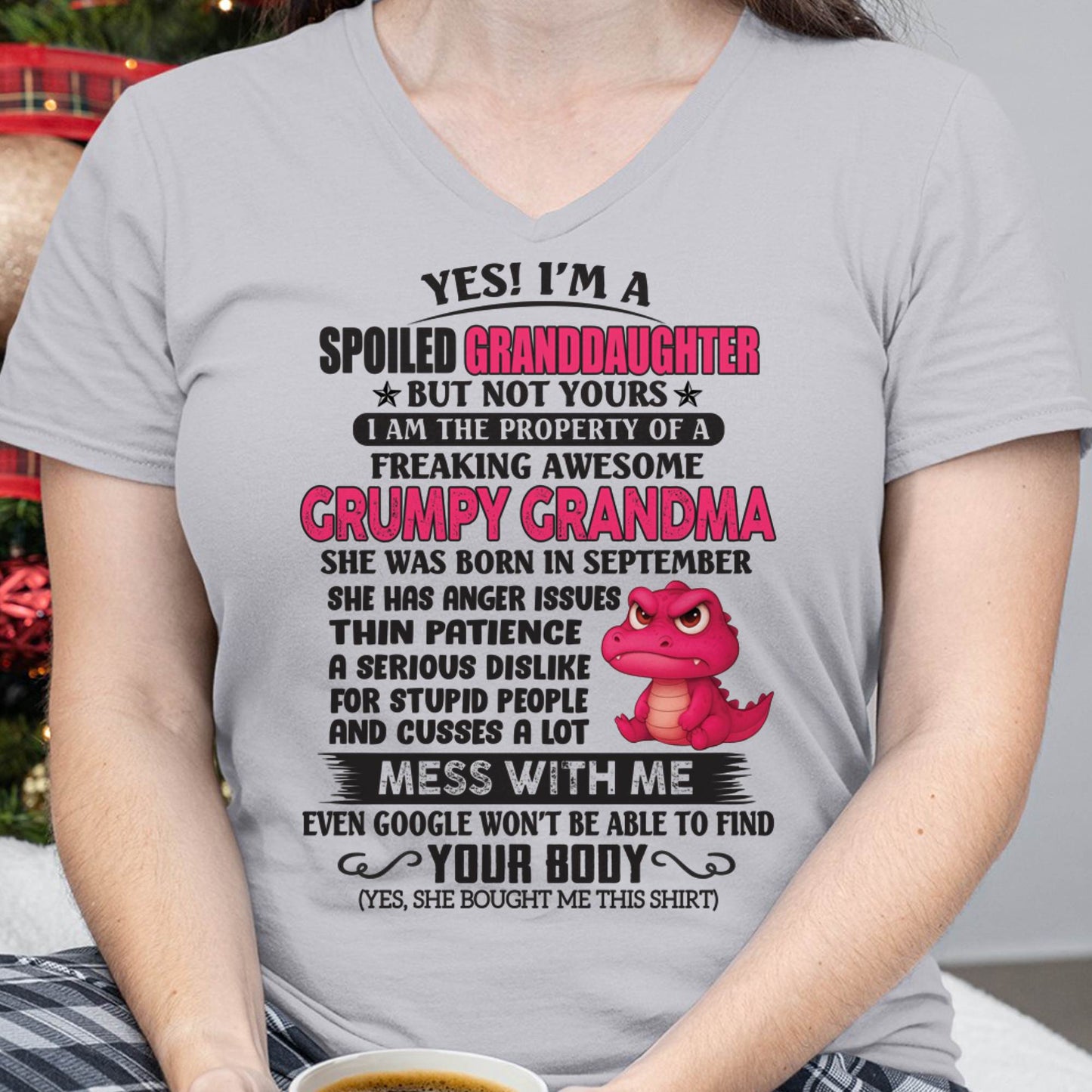 SEPTEMBER - YES, I'M A SPOILED GRANDDAUGHTER - GIFT FROM GRANDMA - LUNA09 (SKU09-96-09)
